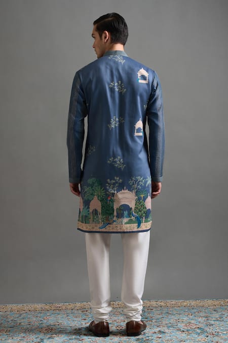 Gargee Designers Shahi Bagh Printed & Embroidered Kurta Set 