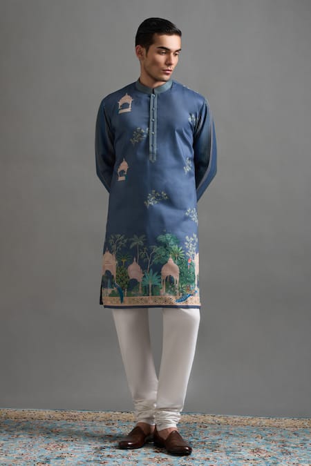 Gargee Designers Shahi Bagh Printed & Embroidered Kurta Set 