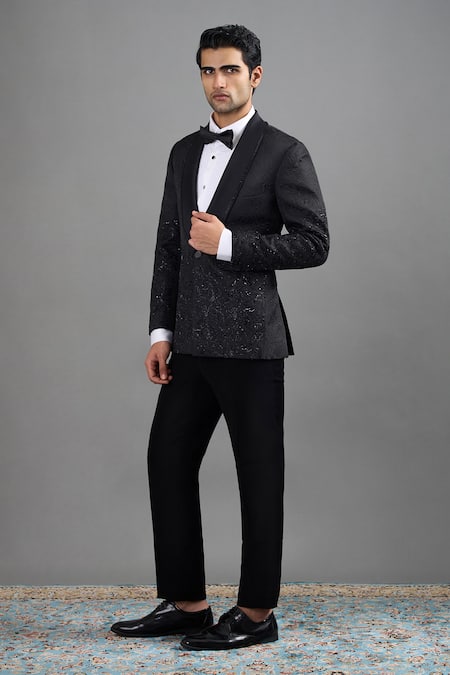 Gargee Designers Rajat Embroidered Tuxedo Set 