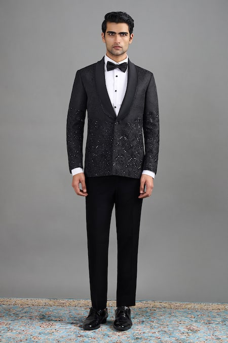 Gargee Designers Rajat Embroidered Tuxedo Set 