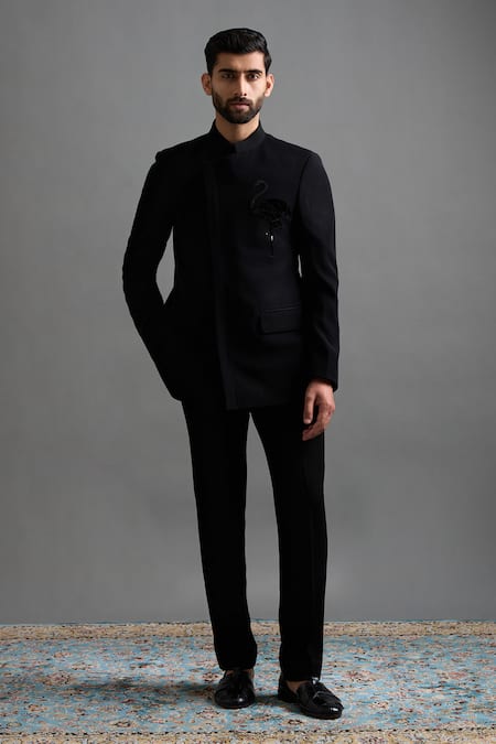 Gargee Designers Hansraj Placement Embroidered Jodhpuri Set 