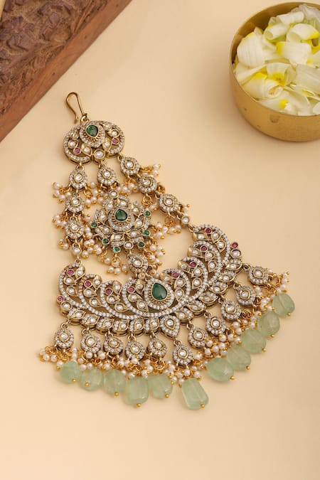 Ruby Raang Kundan Brass Passa 