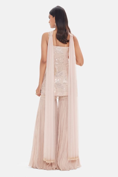 Basanti Kapde aur Koffee The Blush Garden Sharara Set 