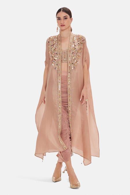 Basanti Kapde aur Koffee The Regal Symphony Cape & Dhoti Pant Set 