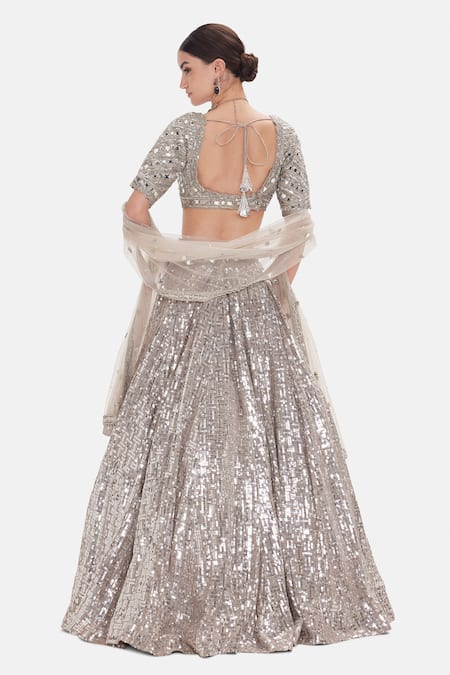 Basanti Kapde aur Koffee Silver Odyssey Lehenga Set 