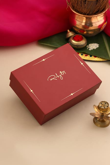 Buy_Ruby Raang_Multi Color Beads, Pearls, Stones Kundan Embellished Necklace Set 