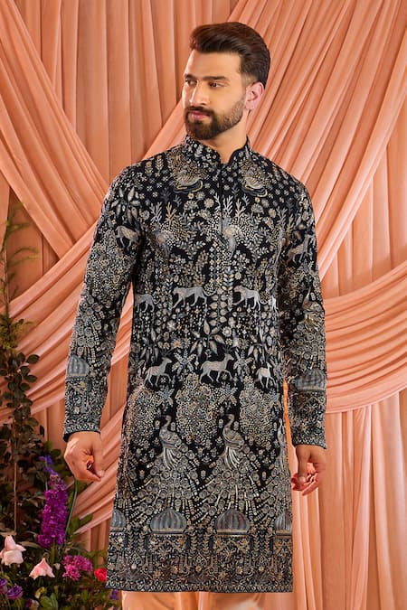Kasbah Zari Sequin Embroidered Kurta