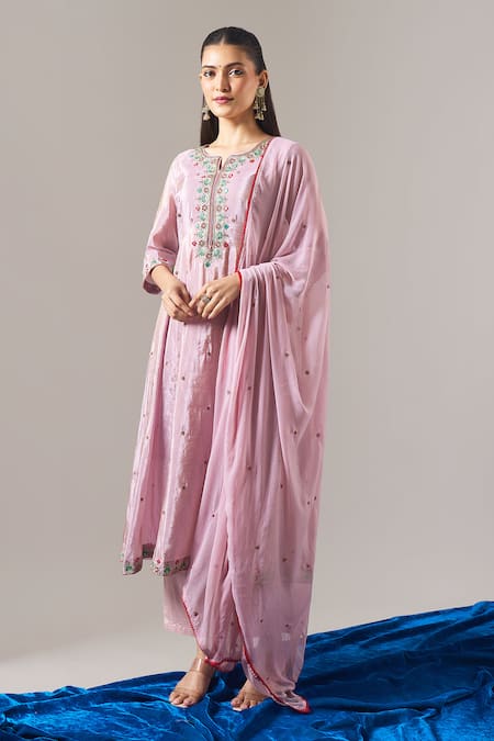 Samyukta Singhania Shimmer Tissue Kurta Set 