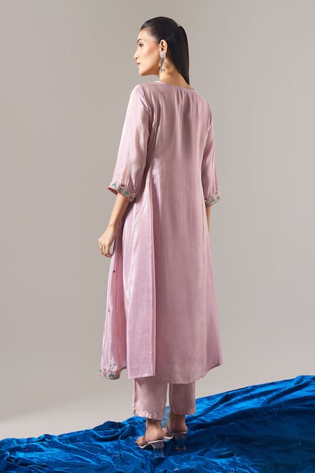 Samyukta Singhania Shimmer Tissue Kurta Set 