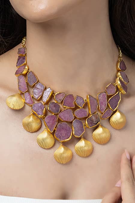 Joules by Radhika Bespoke Studded Necklace 