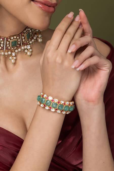 Joules by Radhika Stone Embellished Bangle 