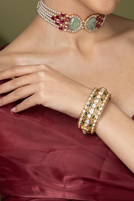 Joules by Radhika Stone Studded Bangle 