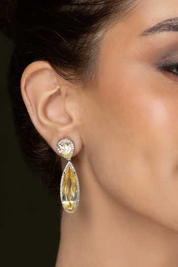 Joules by Radhika Crystal Embellished Danglers 