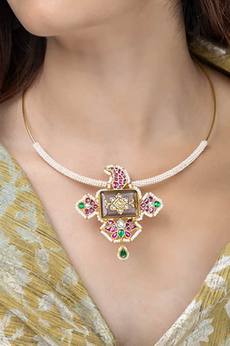 Joules by Radhika Utsav Stone Embellished Necklace 