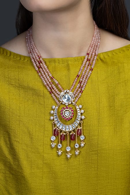 Joules by Radhika Rajwada Embellished Pendant Necklace 