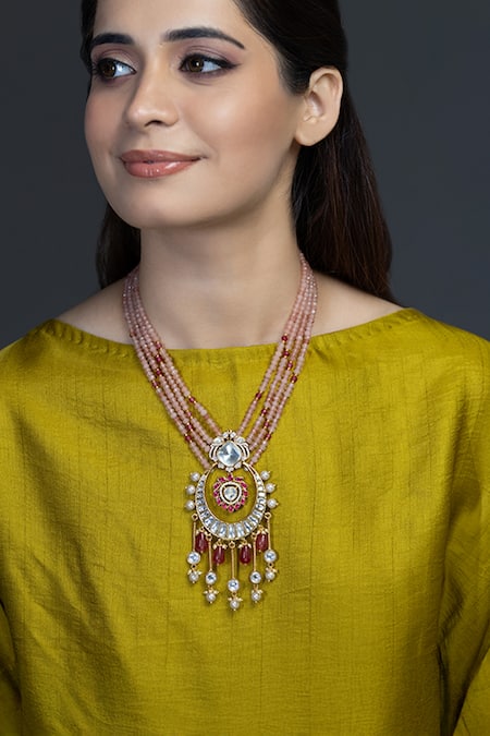 Joules by Radhika Rajwada Embellished Pendant Necklace 