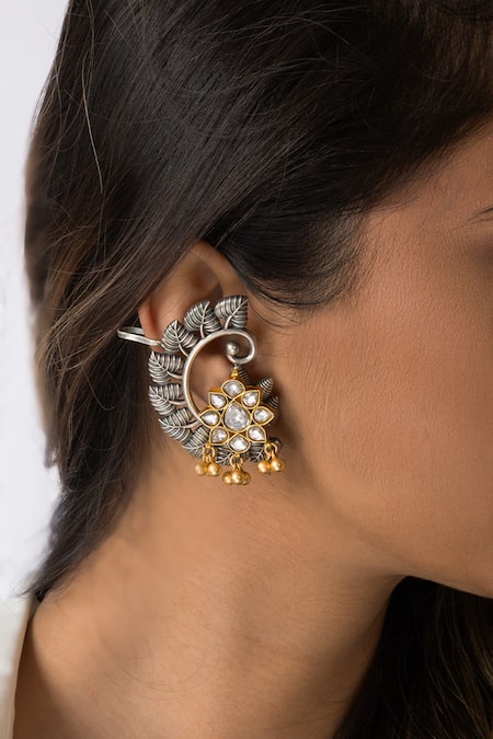 Joules by Radhika Ornate Floral Cluster Earrings 