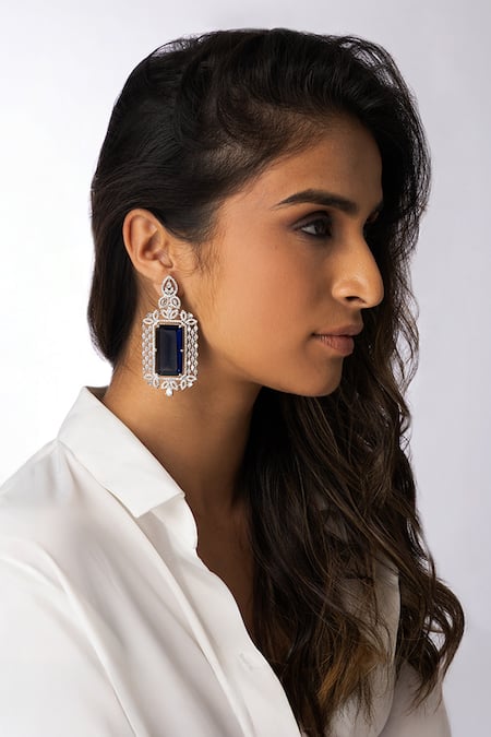 Joules by Radhika Regal Stone Embellished Earrings 