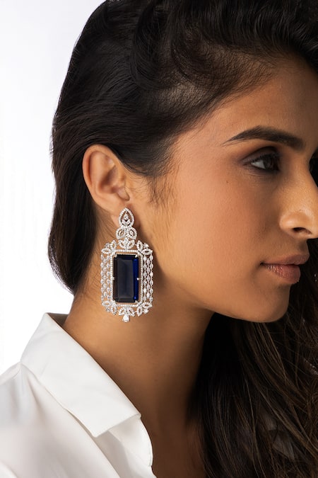 Joules by Radhika Regal Stone Embellished Earrings 