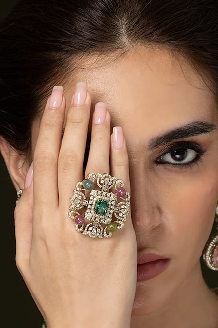 Joules by Radhika Bead Statement Ring 