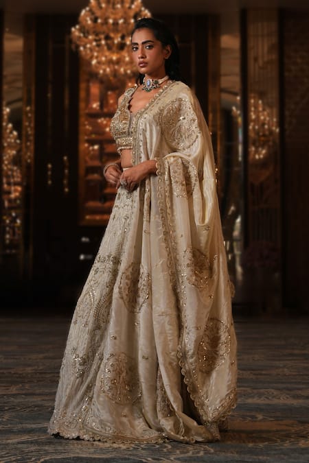 Nikunj By NIIDHI BAJAJ Huma Embroidered Lehenga Set 