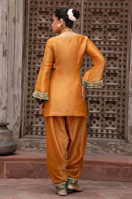 Nikunj By NIIDHI BAJAJ Surmayi Sunehri Hand Work Salwar Set 