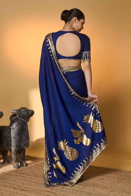 Masaba Amber Arches Saree With Unstitched Blouse Piece 