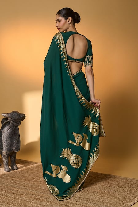 Masaba Amber Arches Saree With Unstitched Blouse Piece 