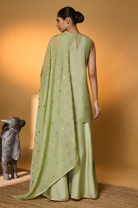 Masaba Rose Blush Embroidered Kurta Sharara Set 