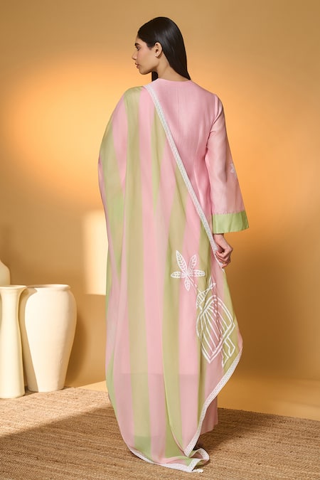 Masaba Blushing Bloom Chanderi Kurta Set 