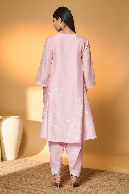 Masaba Blushing Bloom Printed Kurta Set 