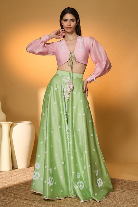 Masaba Totem Pod On Lunar Aisle Printed Lehenga Set