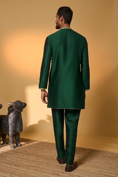 Masaba Tropical Nandi Print Chanderi Kurta & Pant Set 