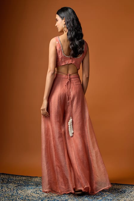 RAYASHA KHAN Sahar Embellished Corset Palazzo Set 