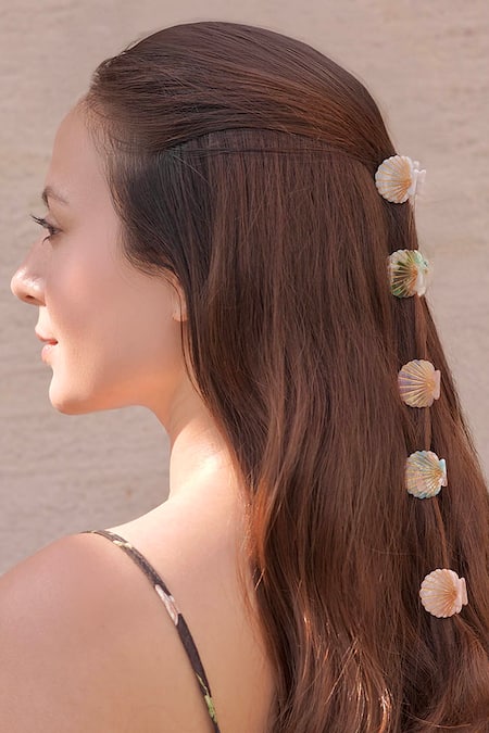 Hair Drama CO Shell Mini Claw Clips - Set of 5 