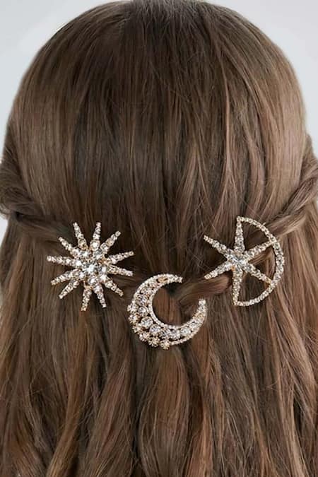 Hair Drama CO Celestia Crystal Hair Pins - Set of 3