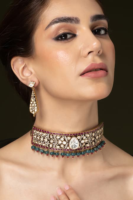 Joules by Radhika Royal Collar Heritage Choker Set 