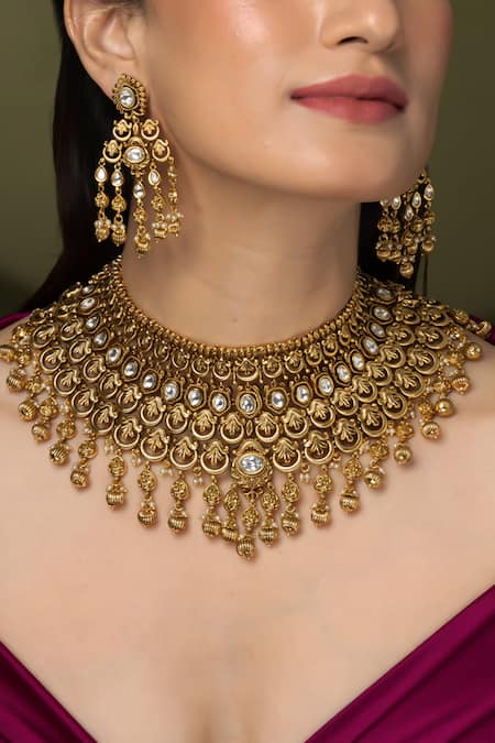 Joules by Radhika Bead Embellished Necklace Set 