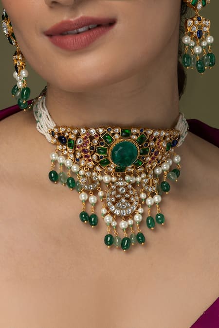 Joules by Radhika Rajkumari Grandeur Choker Set 