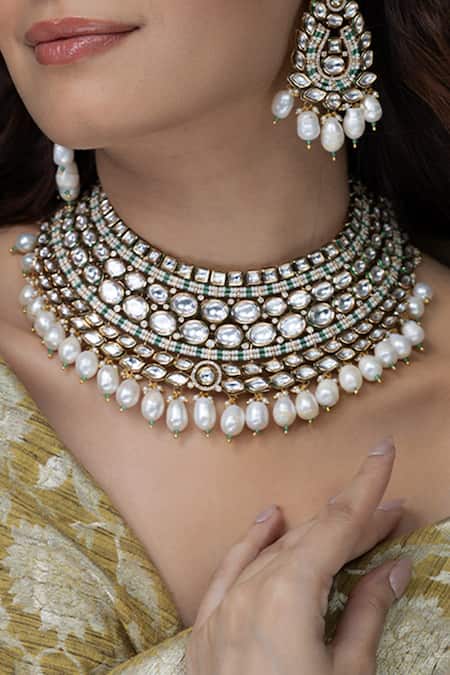 Joules by Radhika Noorani Embellished Necklace Set 