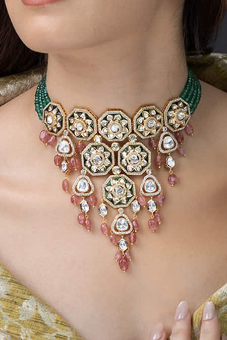Joules by Radhika Rajwada Embellished Necklace Set
