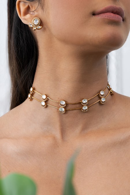 Joules by Radhika Sovereign Statement Necklace Set 