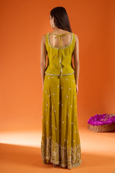 Samyukta Singhania Embroidered Top Sharara Set 