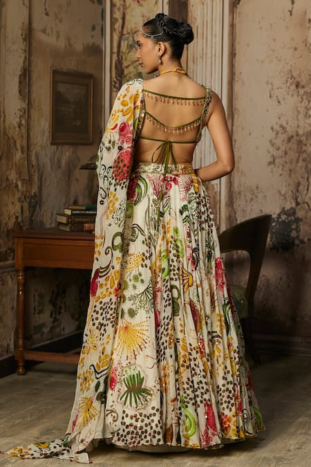 Diyarajvvir Floral Printed Lehenga Set 