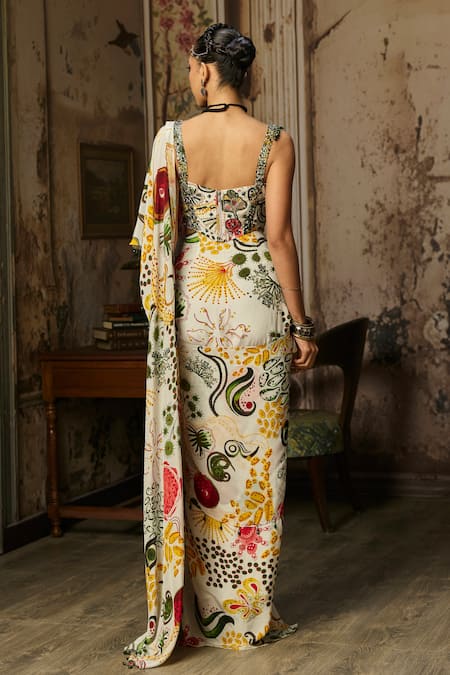 Diyarajvvir Printed Saree With Blouse 