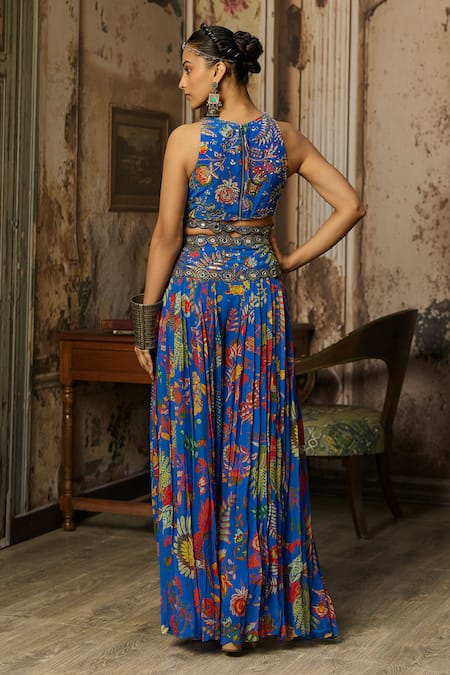 Diyarajvvir Printed Blouse Sharara Set 