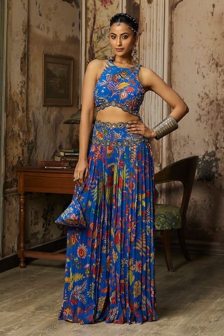 Diyarajvvir Printed Blouse Sharara Set 