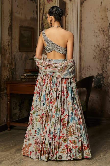 Diyarajvvir Embroidered & Printed Lehenga Set 