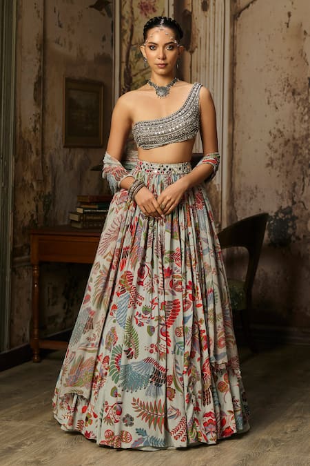 Diyarajvvir Embroidered & Printed Lehenga Set 