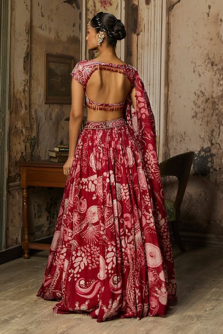 Diyarajvvir Floral Print Lehenga Set 